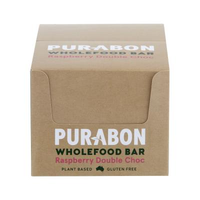 Purabon Wholefood Bar Raspberry Double Choc 60g x 15 Display